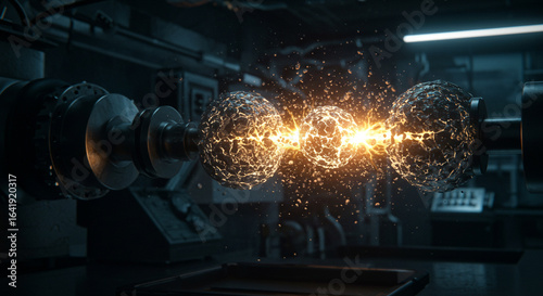 Uranium Atom Splitting in Nuclear Fission with Energy Burst