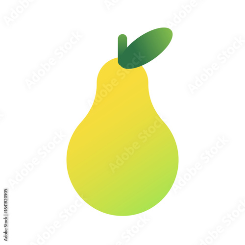 pear isolated on white