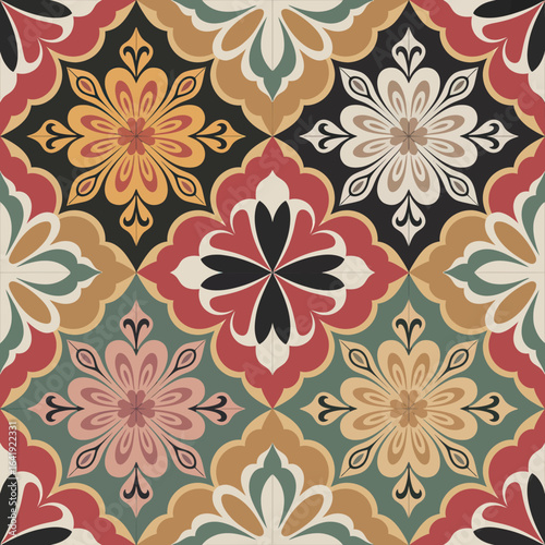 Wallpaper Mural vector illustration hires Collection of High-Resolution Abstract Seamless ornament Patterns with Diverse Designs and Textures 
 Torontodigital.ca