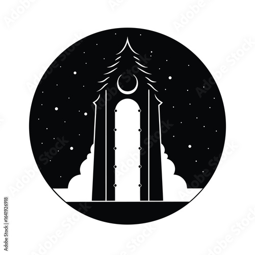 Mystic Gate Silhouette Circle