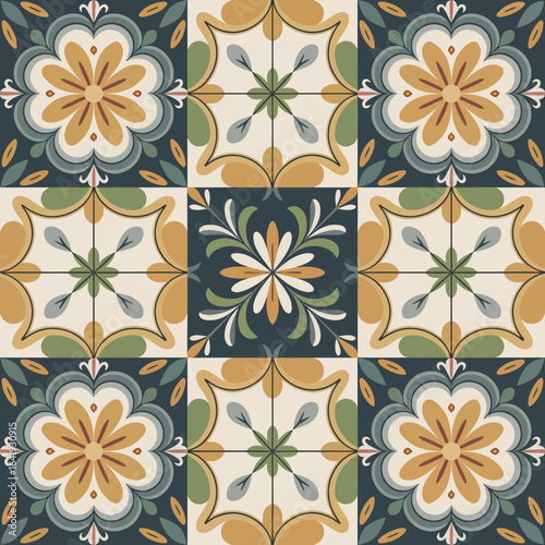 Wallpaper Mural vector illustration hires Collection of High-Resolution Abstract Seamless ornament Patterns with Diverse Designs and Textures 
 Torontodigital.ca