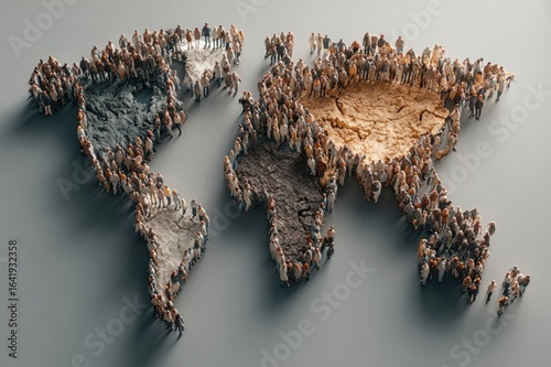 Global unity visual showing diverse people holding each other in support of World Humanitarian Day