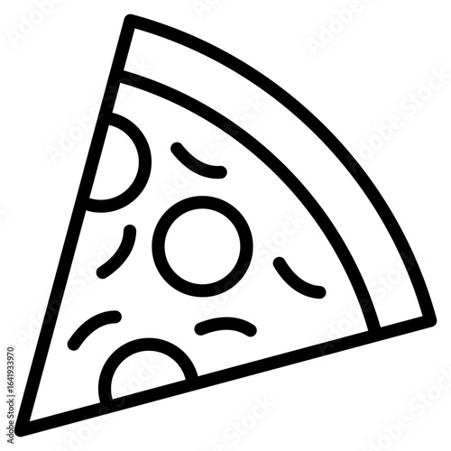 Pizza Slice  Icon Element For Design