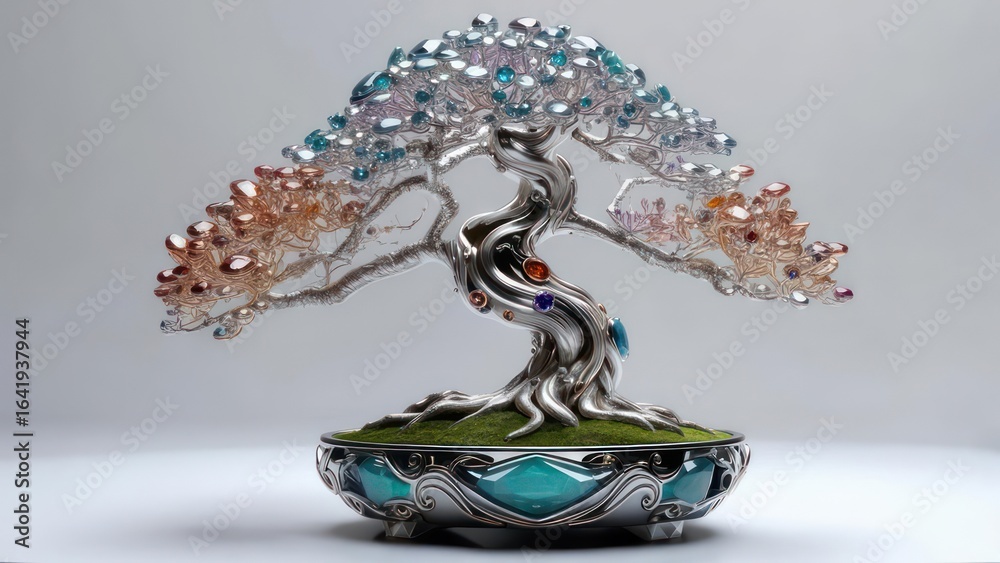 Fototapeta premium Ornamental gemstone bonsai