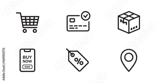 Ecommerce Shopping Icons Collection
