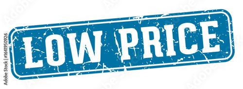 low price rectangular sign. low price stamp