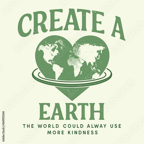 Create a better earth kindness world map graphic