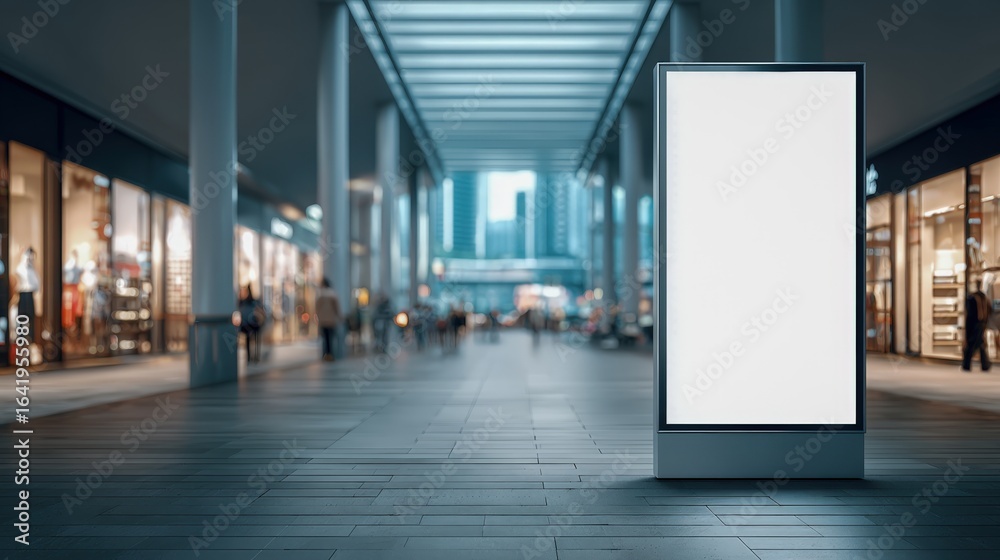 custom made wallpaper toronto digitalBlank Advertising Kiosk Mockup in a Modern Shopping Mall for Brand Promotion and Retail Marketing