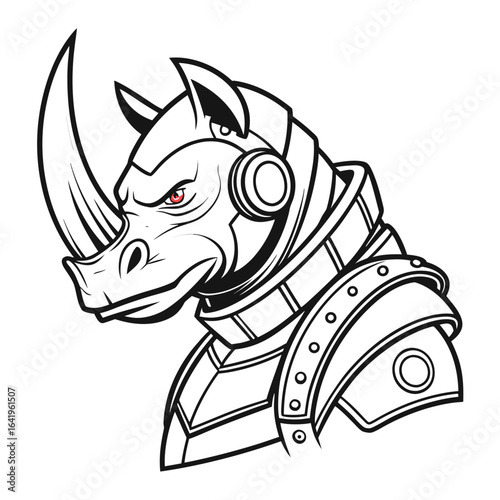 Steel Rhino Crusher Mascot
