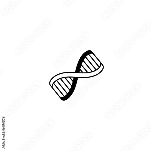 Double helix graphic illustration