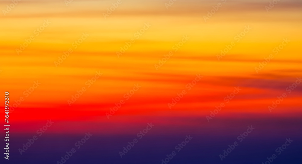 Vibrant Sunset Sky With Orange Yellow and Red Hues Vibrant Sunset Sky With Orange Yellow and Red Hues