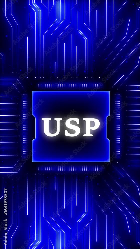 USP – Unique Selling Proposition. USP concept head up display (HUD UI ...