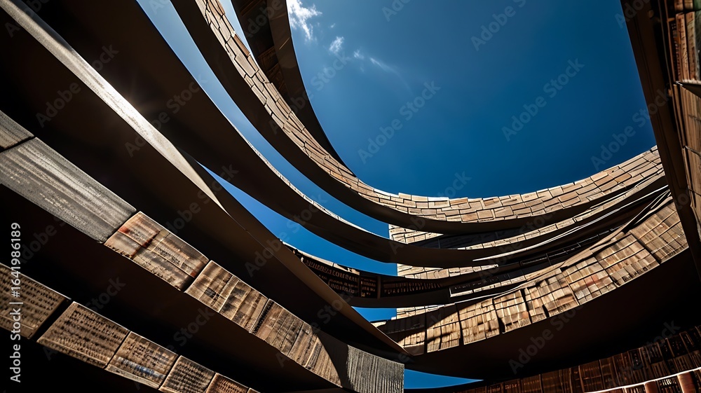 Fototapeta premium Decorative Scene with Multiple Hardcover Books