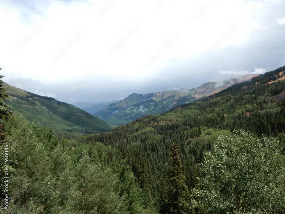 Film shot of mountains