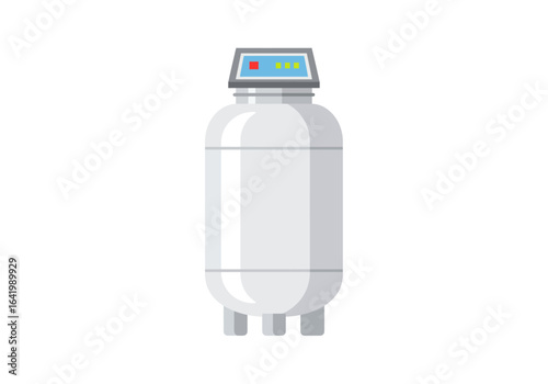 Cryogenic Storage Tank with Digital Display Unit