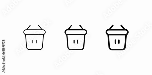 shopping basket icon icon sign vector