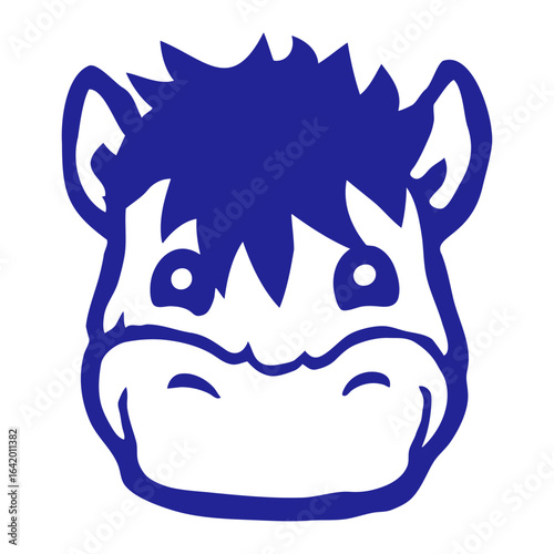 Horse Pony Cute Happy Smile Drawing Riding Cartoon