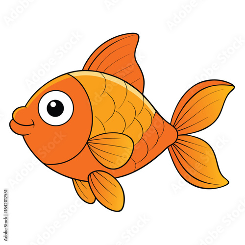 gold fish isolated