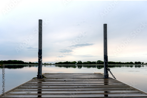Dock on the Lake After the Storm