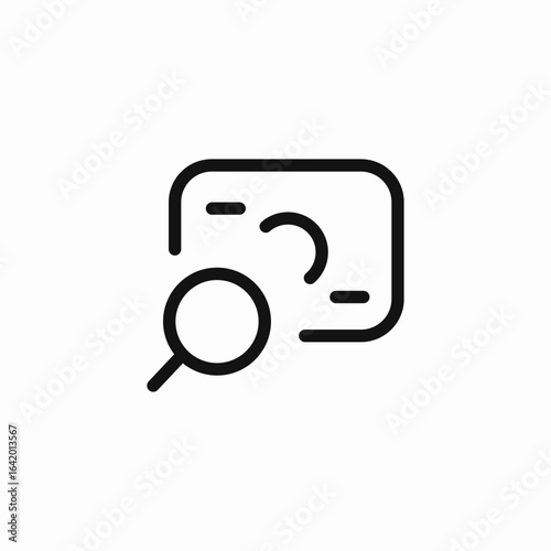 magnifying glass receipt icon sign vector