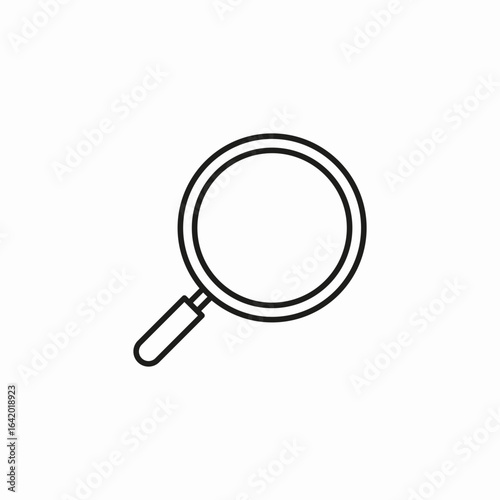 magnifying glass search icon sign vector