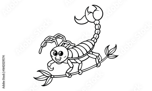 Scorpion t shirt design silhouette and vector line art, high-quality illustration ideal for adult coloring books, art therapy, relaxation and stress relief printable designs