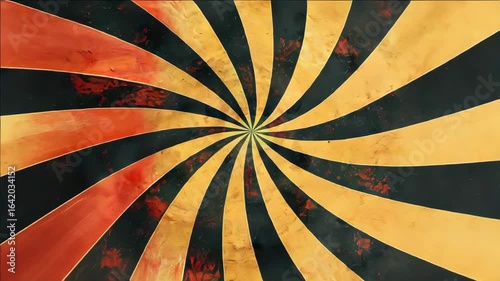 Wallpaper Mural An unusual swirly pattern in vivid colors, with a black center that could be interpreted as an abyss or vortex. Torontodigital.ca