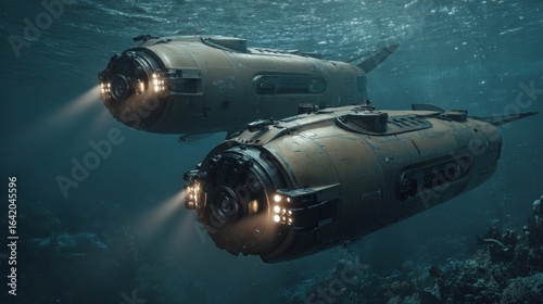 Wallpaper Mural Advanced underwater combat drones revolutionizing naval warfare and ocean surveillance technology Torontodigital.ca