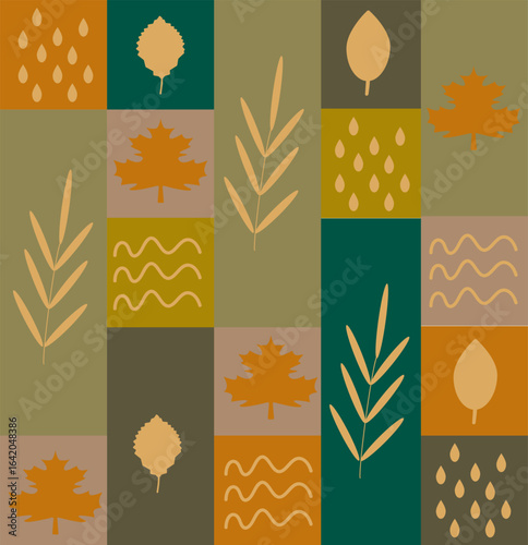 autumn leaves template