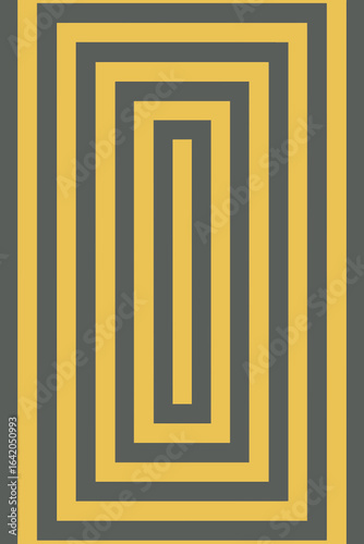 A captivating geometric pattern featuring a series of concentric rectangles, in a seamless, flat style, designed to create visual interest and evoke a sense of order and balance.