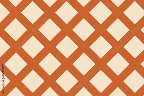 A vibrant and eye-catching geometric diamond pattern in a warm, inviting palette, creating a visually stunning and abstract design.