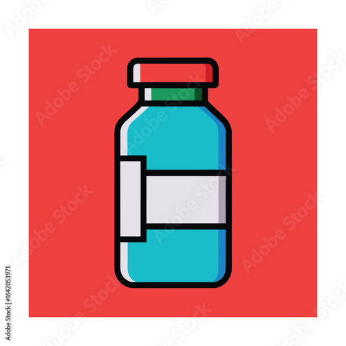 Sealed Covid 19 Vaccine Bottle