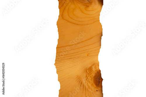 Isolated wood edge with transparent background
