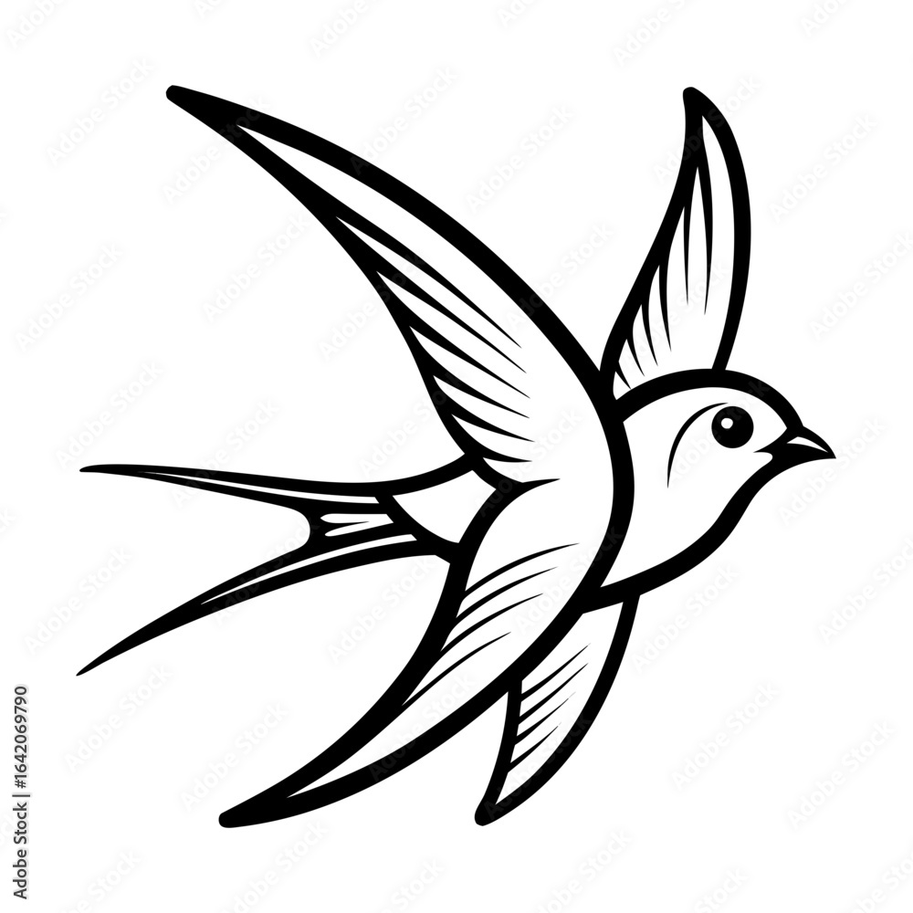 Fototapeta premium silhouette of dove