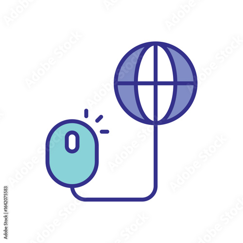 Click Search icon vector