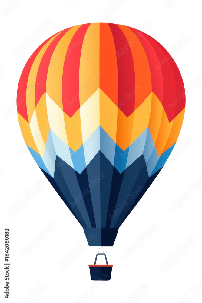 Fototapeta premium PNG A hot air balloon aircraft vehicle transportation.