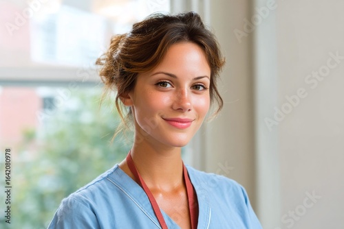 Friendly Caucasian Female Healthcare Professional Portrait Free Download Friendly Caucasian Female Healthcare Professional Portrait - GFXLoad