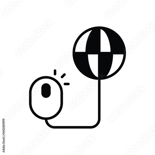 Click Search icon vector