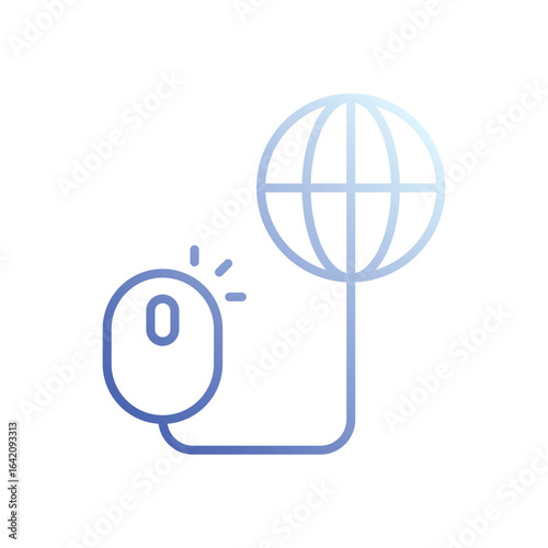 Click Search icon vector