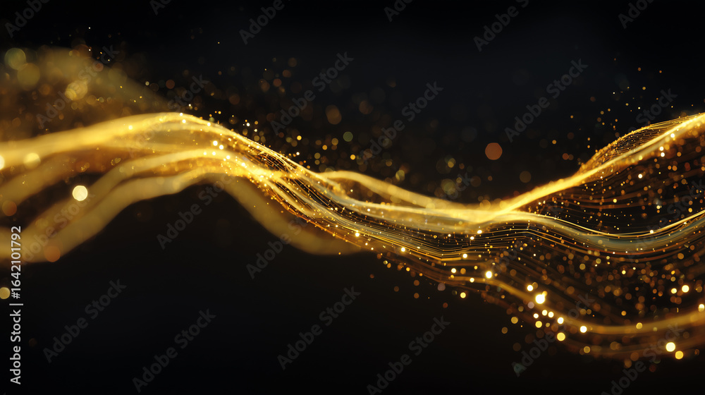 Obraz premium Abstract Financial Wave