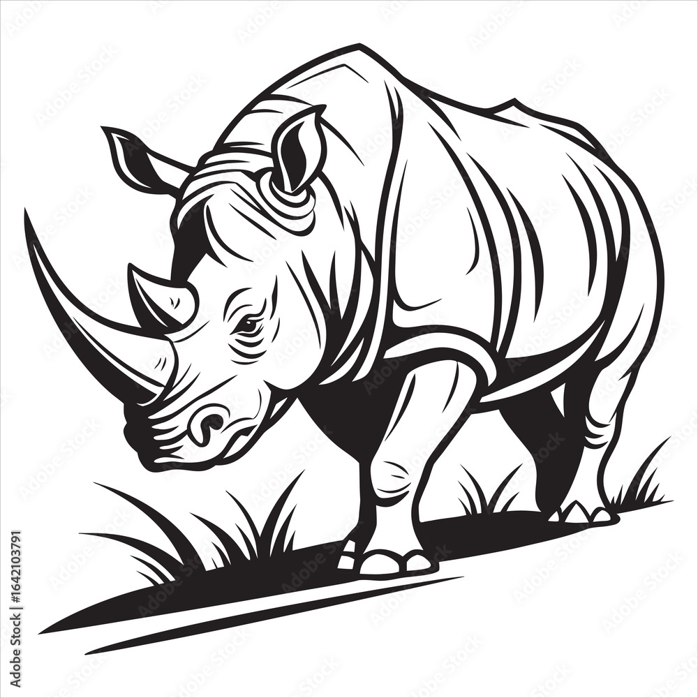 Fototapeta premium Rhino Svg Bundle