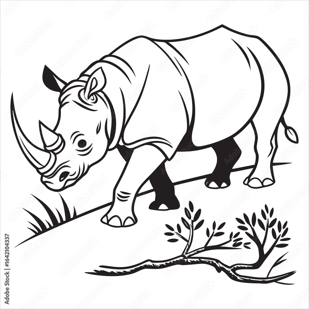 Fototapeta premium Rhino Svg Bundle