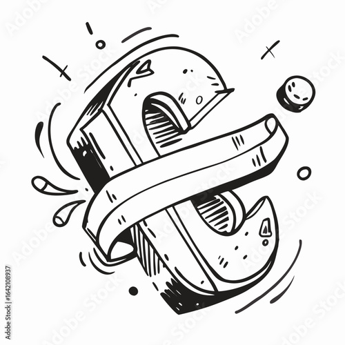 Artistic Hand-Sketched Doodle Designs for Unique Project Accents