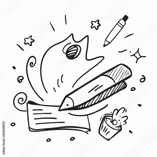 Whimsy-Filled Doodle Elements to Spark Creativity in Any Project