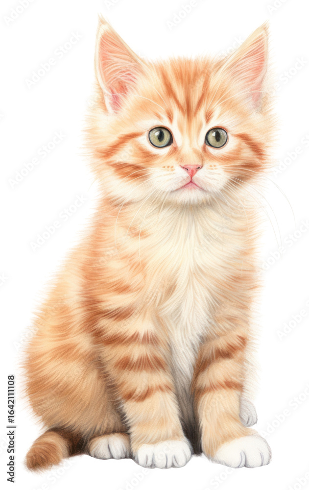 Obraz premium PNG Cat mammal animal kitten.