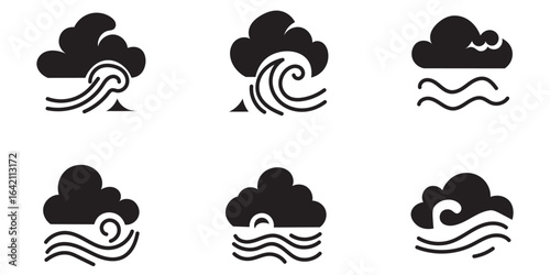 Cloud computing icon. Line, glyph and filled outline colorful version, abstract cloud outline and filled vector sign. Cloud icon. Vector illustration.