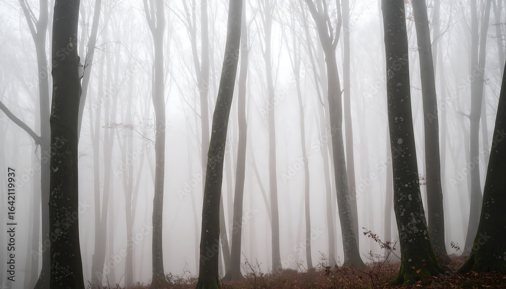 Obraz premium Misty forest scene