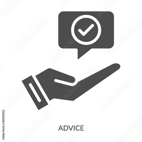 Advise Icon Line Style. Design Vector Illustration