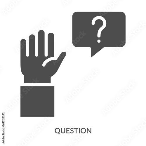 Question Icon Line Style. Design Vector Illustration
