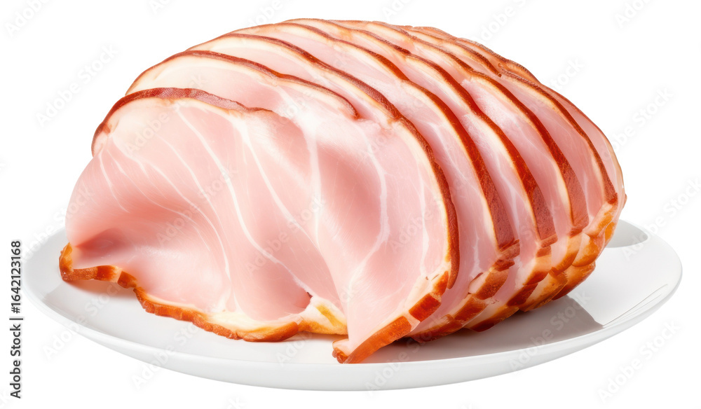 PNG Smoked ham plate food meat. PNG Smoked ham plate food meat.